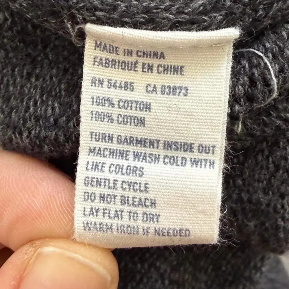 American Eagle Grey Henley Sweater